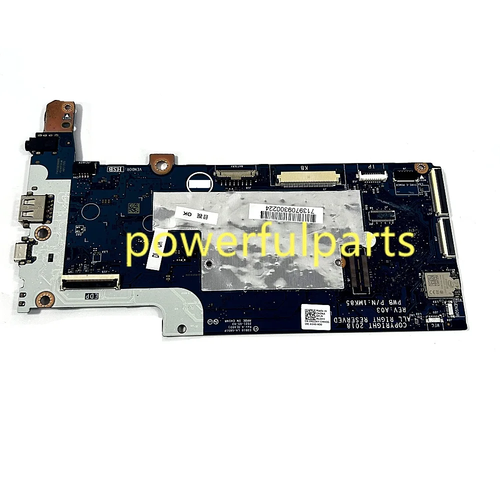 For Dell Chromebook 3100 Motherboard 02VPK7 CN-02VPK7 EDB10 LA-G851P N4020 4G RAM 16G EMMC Working Good