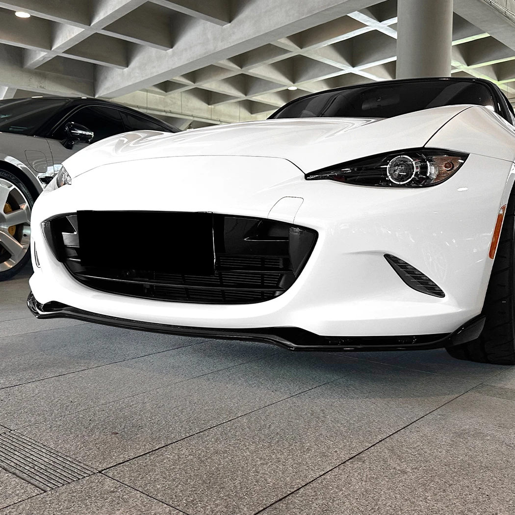 Mazda MX-5 MX5 Miata ND 2016-2025 2 도어 하부 스플리터 프로텍터 키트 외부 액세서리 용 앞 범퍼 스포일러 립 썸네일 5