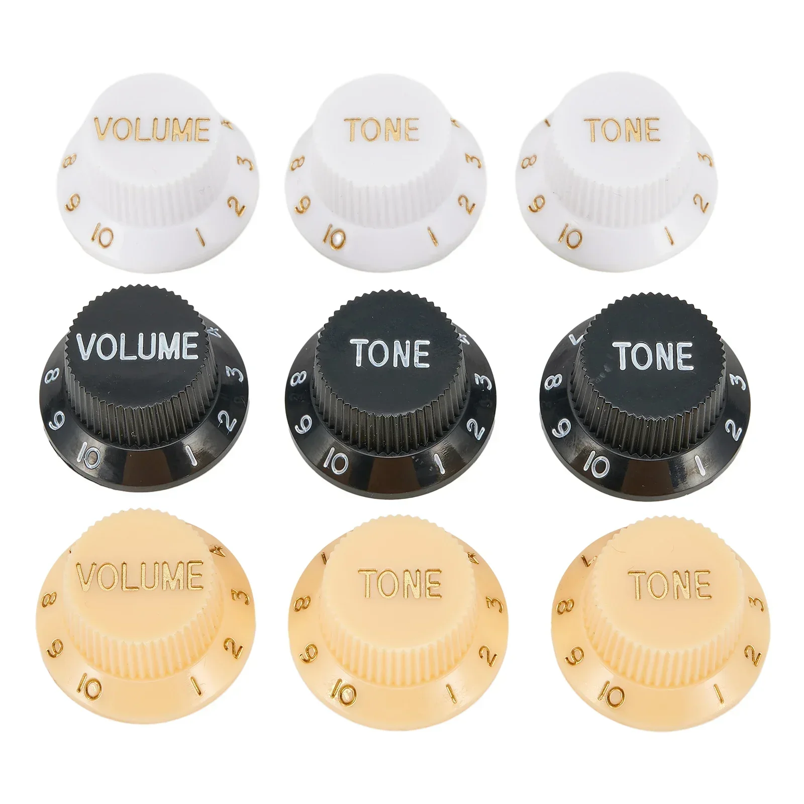 Fine Tune Your Instrument Set Of 3 For Guitar Control Knobs For ST SQ Electric For Guitars VOLUME And TONE Control