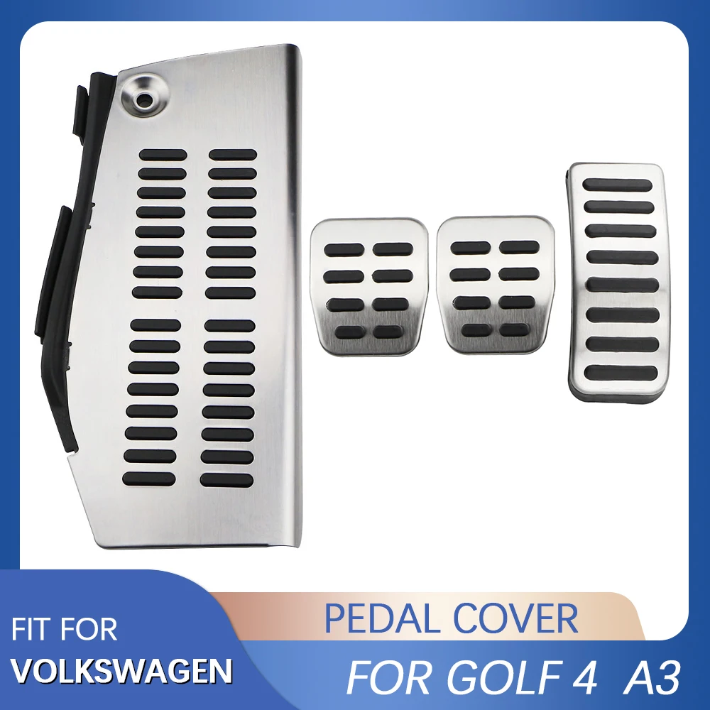 

Stainless Steel Car Pedal Cover for A3 for VWGolf 4 Polo 6N 9N 6R Jetta MK4 for Skoda Fabia for Seat Ibiza 6K/6L/6J/Seat Leon