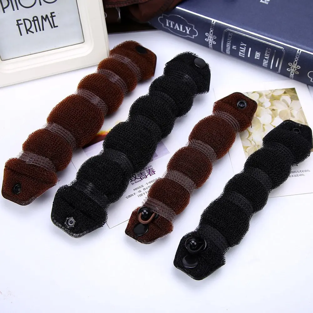 2Pcs  Cute DIY Donut Hair Curler Durable Hairstyle Donut Bun Maker Easy Hair Accessories Hair Tool Hair Styling Tools