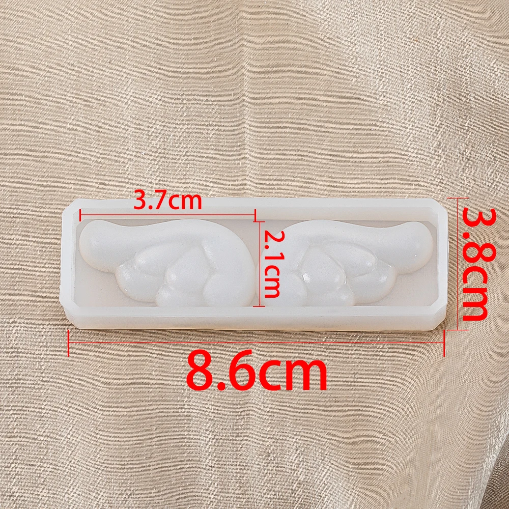 1PC Cute Wing Resin Mold 3.8x8.6cm Angel Wing Silicone Mold for DIY Pendants Jewelry Making Decoration Findings