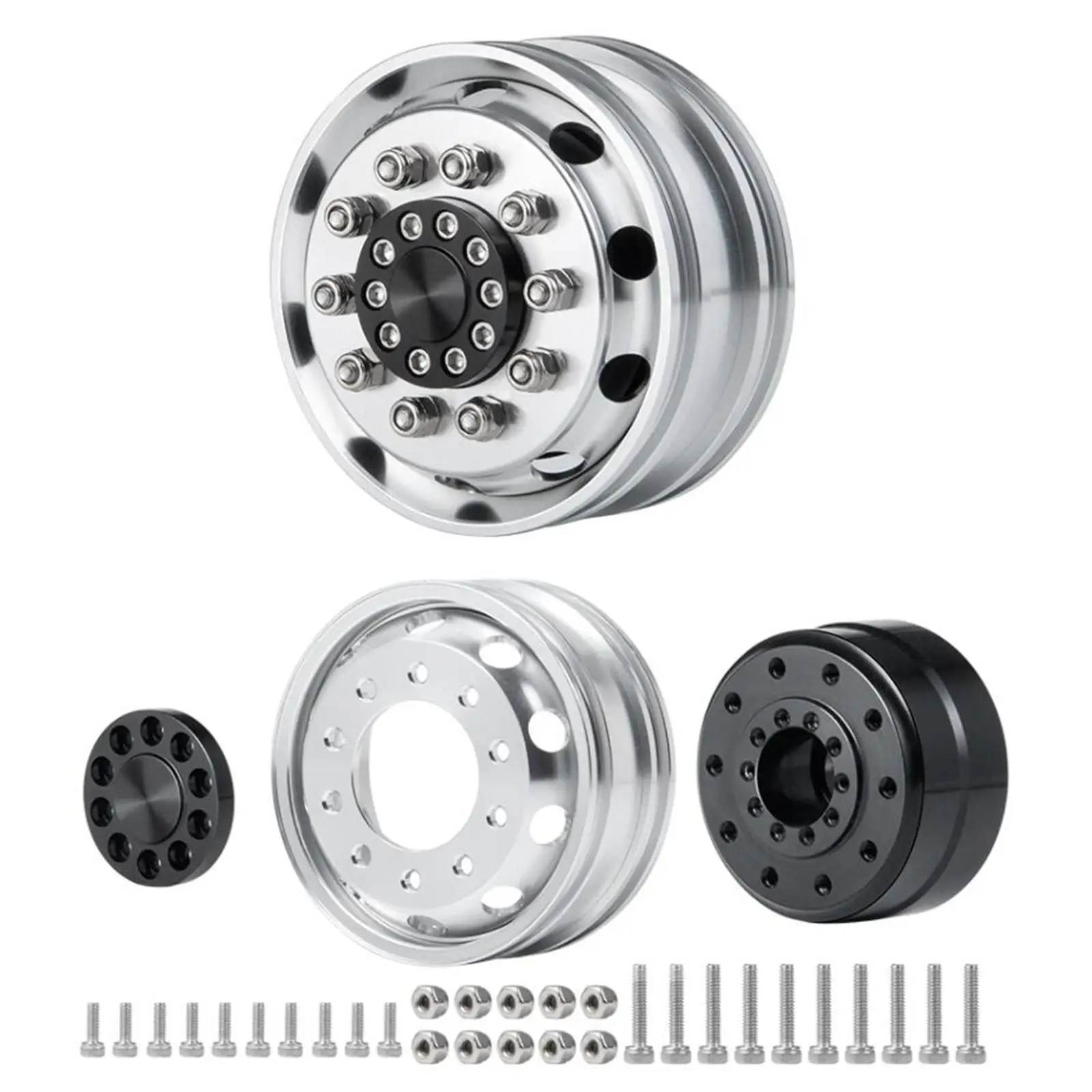 RC Metal Wheel Hub for 1/14 RC Climbing Cargo Car DIY Vehicle Model Accessory