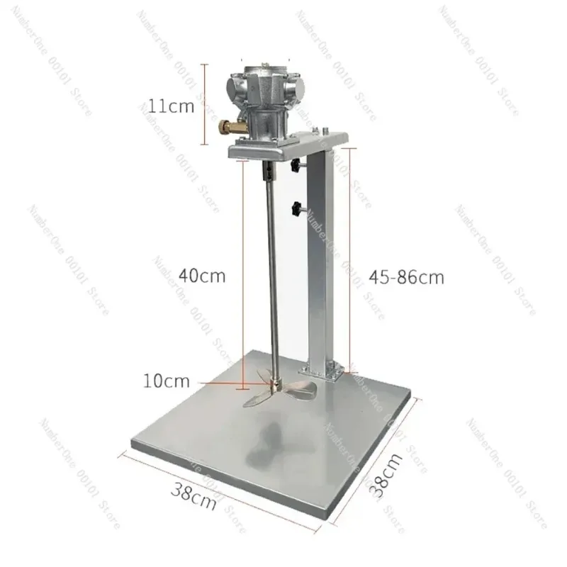

Pneumatic Mixer Glue Paint Ink Agitator, Industrial Air Mixing Machine Liftable Stirrer for 5 Gallon 60L Tank Liquid Dispersing