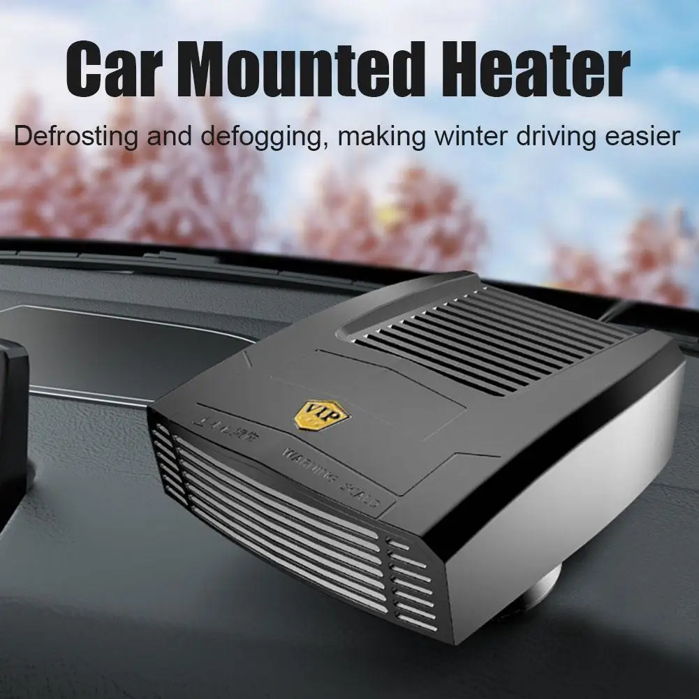 12/24V Car Truck Electric Heater Portable Demister Defroster Heating Fan Dryer Windshield Defogging Accessroies