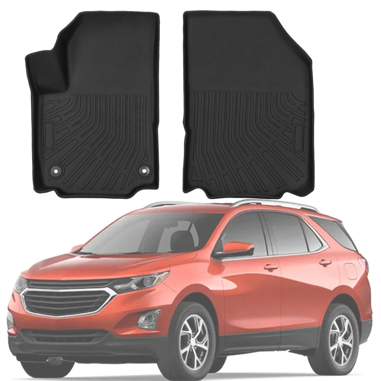 

Floor Liners & Cargo Liner for Chevy Equi-nox 2018-2024 Automotive Floor Mats All Weather TPE Trunk Mat Trunk Liner Full Set