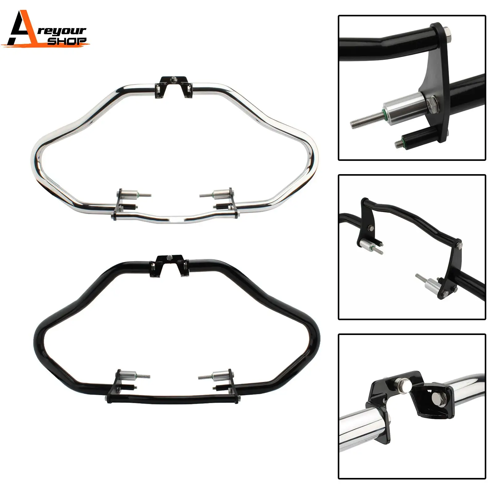 

Engine Guard Crash Bar Frame Protect Bumper Fits For Bmw R18 Classic 20-21 Chrome