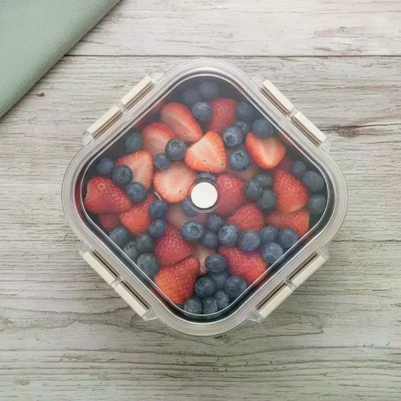 Portable Stainless Steel Fruit Salad Food Container Large Capacity Seal Lunch Box With Handle Lid Camping Picnic Bento Box