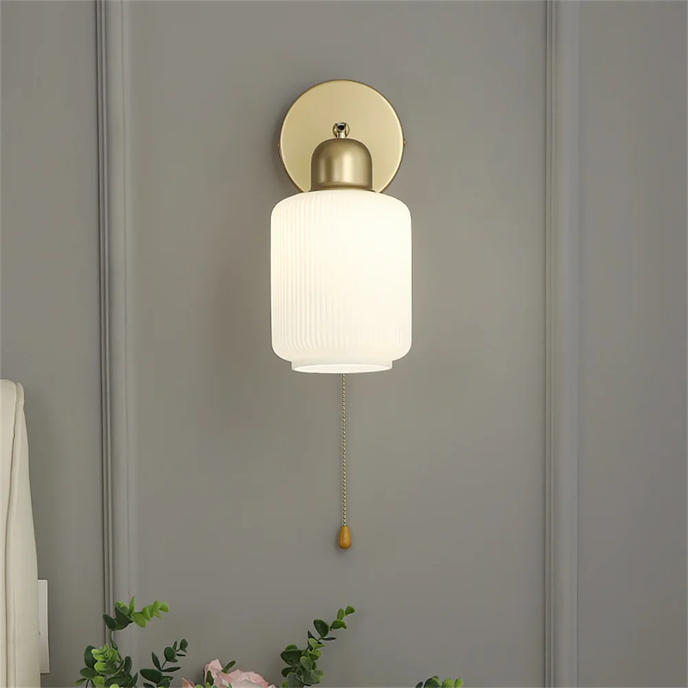 Nordic With Switch Wall Light Led Loft Sconce Metal Adjust Glass Lamps Home Decor Fixture For Living Room Bedside Lamp Luminaire image 5