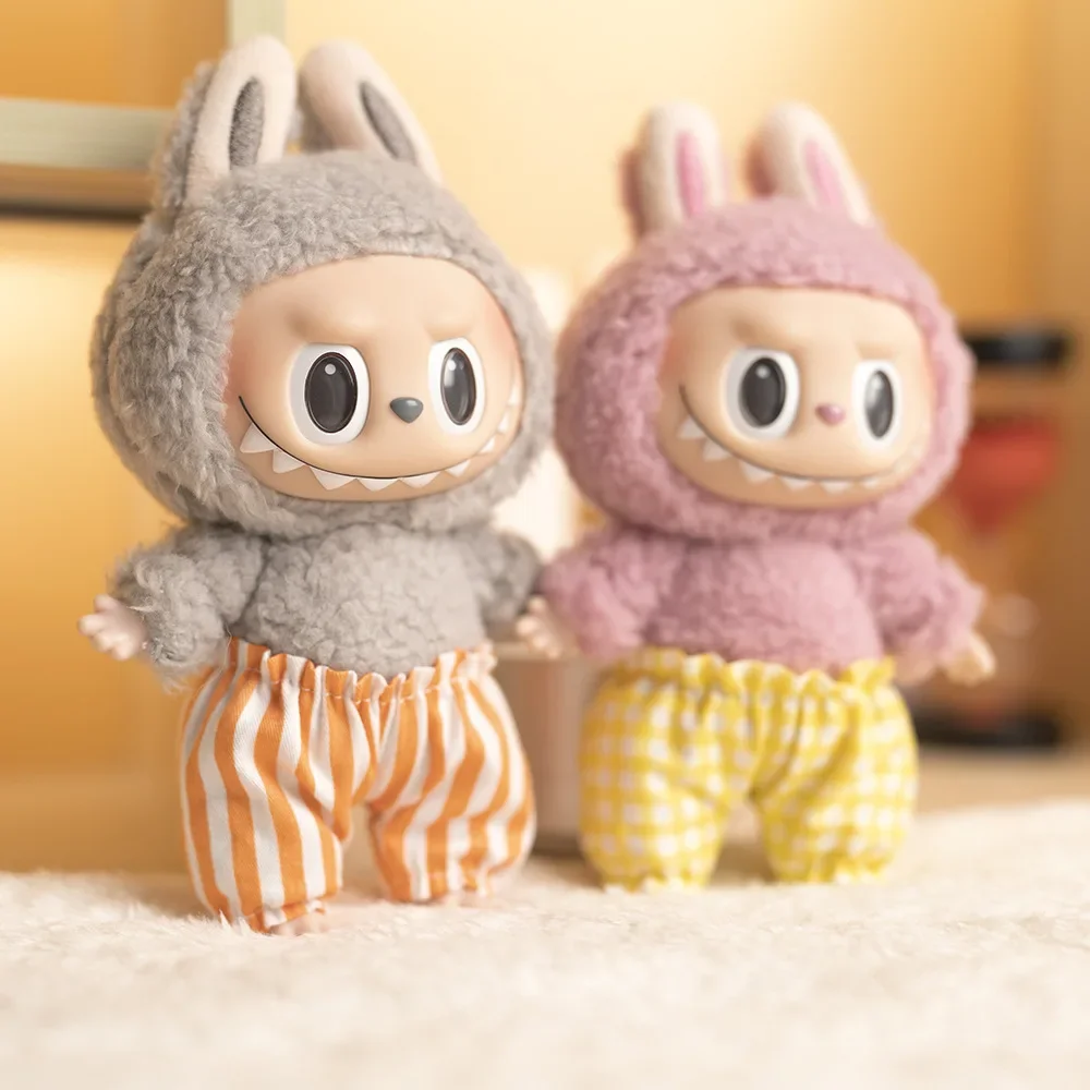 Cute Mini Plush Doll's Clothes Bloomers For 17cm Labubu Idol Dolls Trousers Mini Shorts Clothing DIY Kid Gift Dolls Accessories