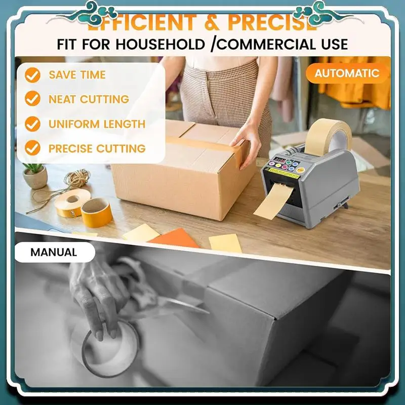 Easy To Use Ribbon Cutting Machine, Automatic Tape Dispenser, 999Mm Precision Cutting, Perfect For Transportation, Home Use Us P