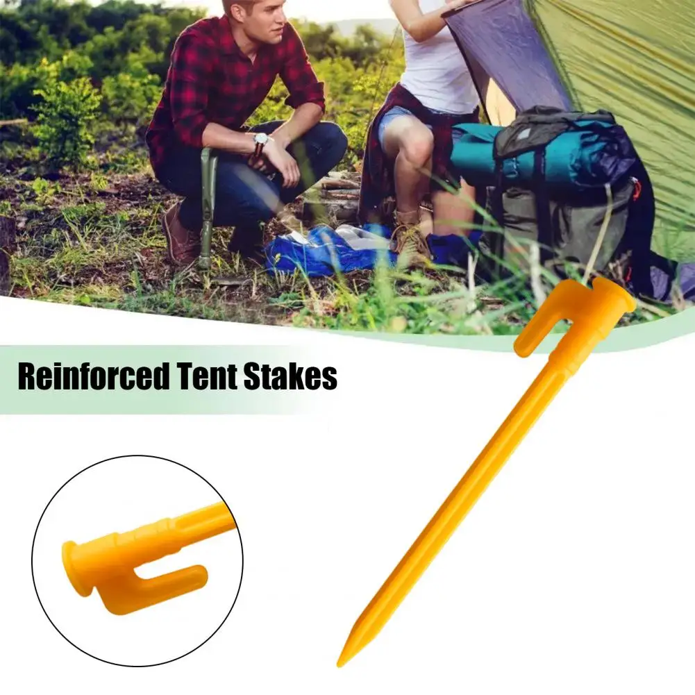 

Tent Ground Spike Tent Stakes Set Heavy Duty Camping Tent Stakes for Outdoor Garden Patio Lawn 10 Pack Windproof Ground for Tarp
