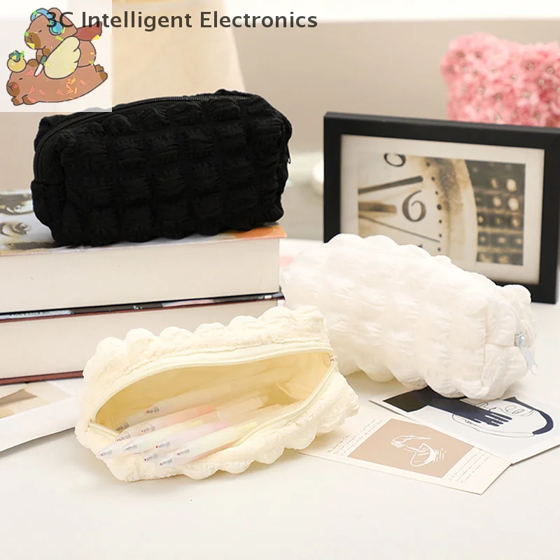 

Cute fashion Plush Zipper Pencil Bag School Office Supplies Stationery Pouch Purse Storage Cute Makeup Bags Pencil Box
