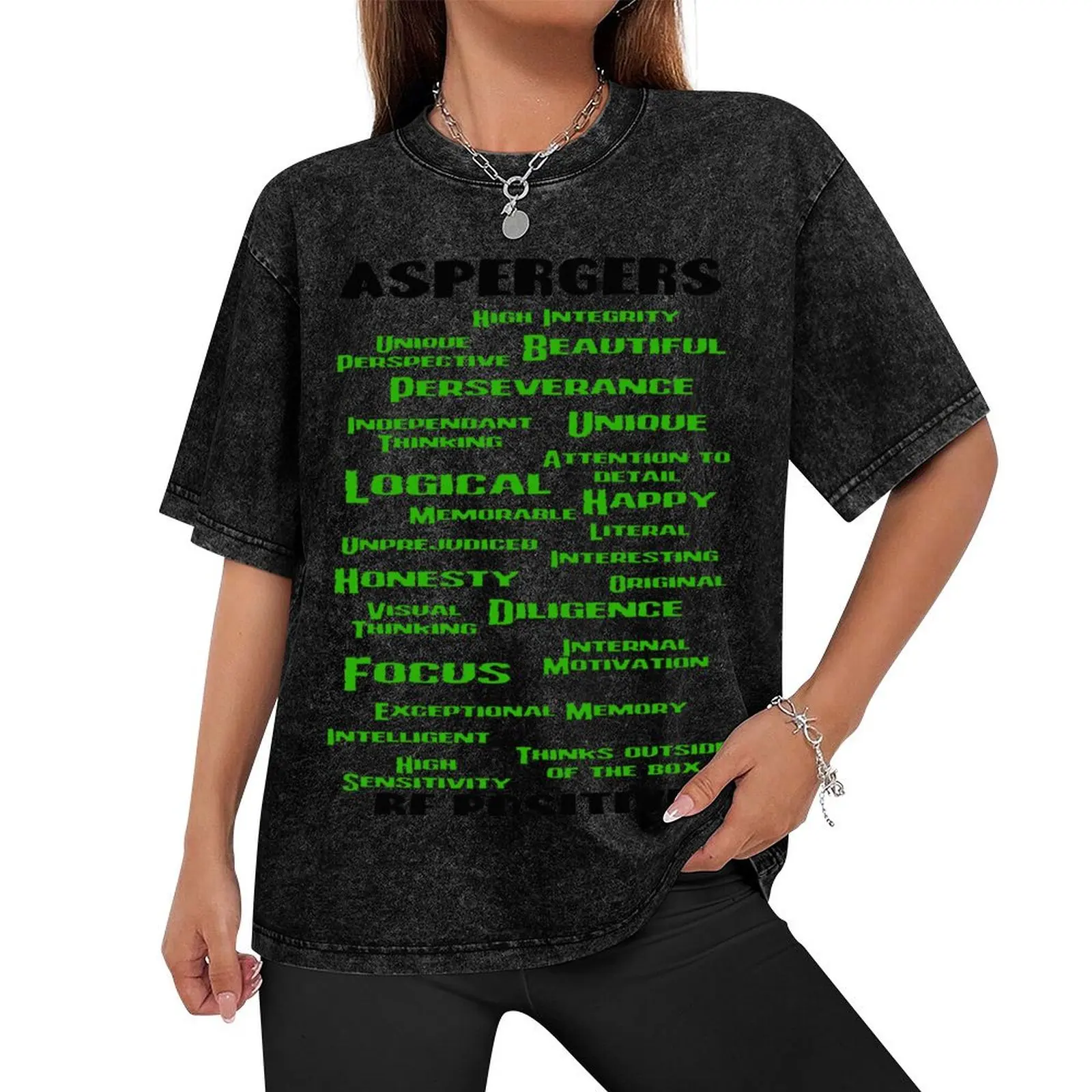 Aspergers - Be Positive T-Shirt graphic tee shirt custom shirt customs compression shirt men