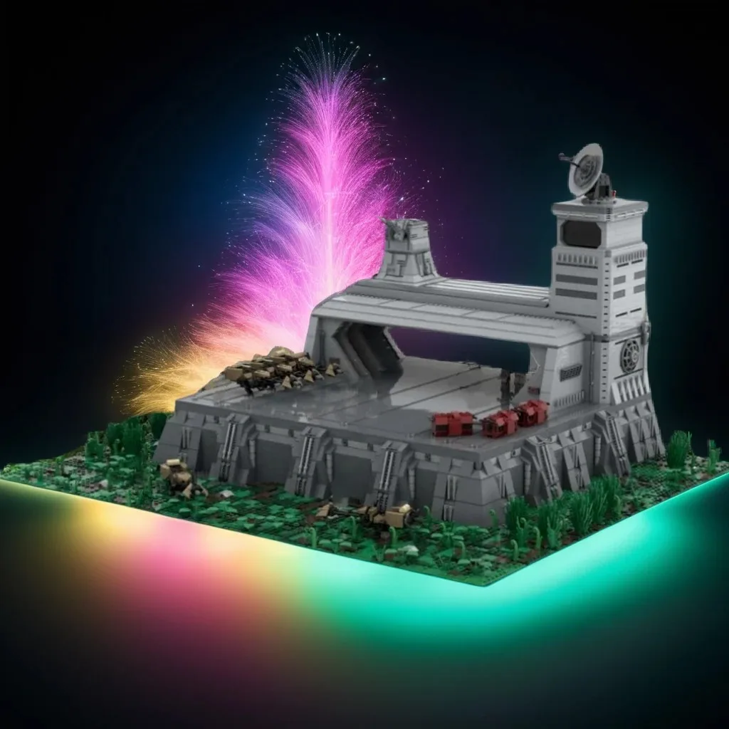 6881pcs MOC SW - Speeder Platform On Endor Star Battle Ultimate Collector Series Model Building Blocks Christmas Gift Toy Art