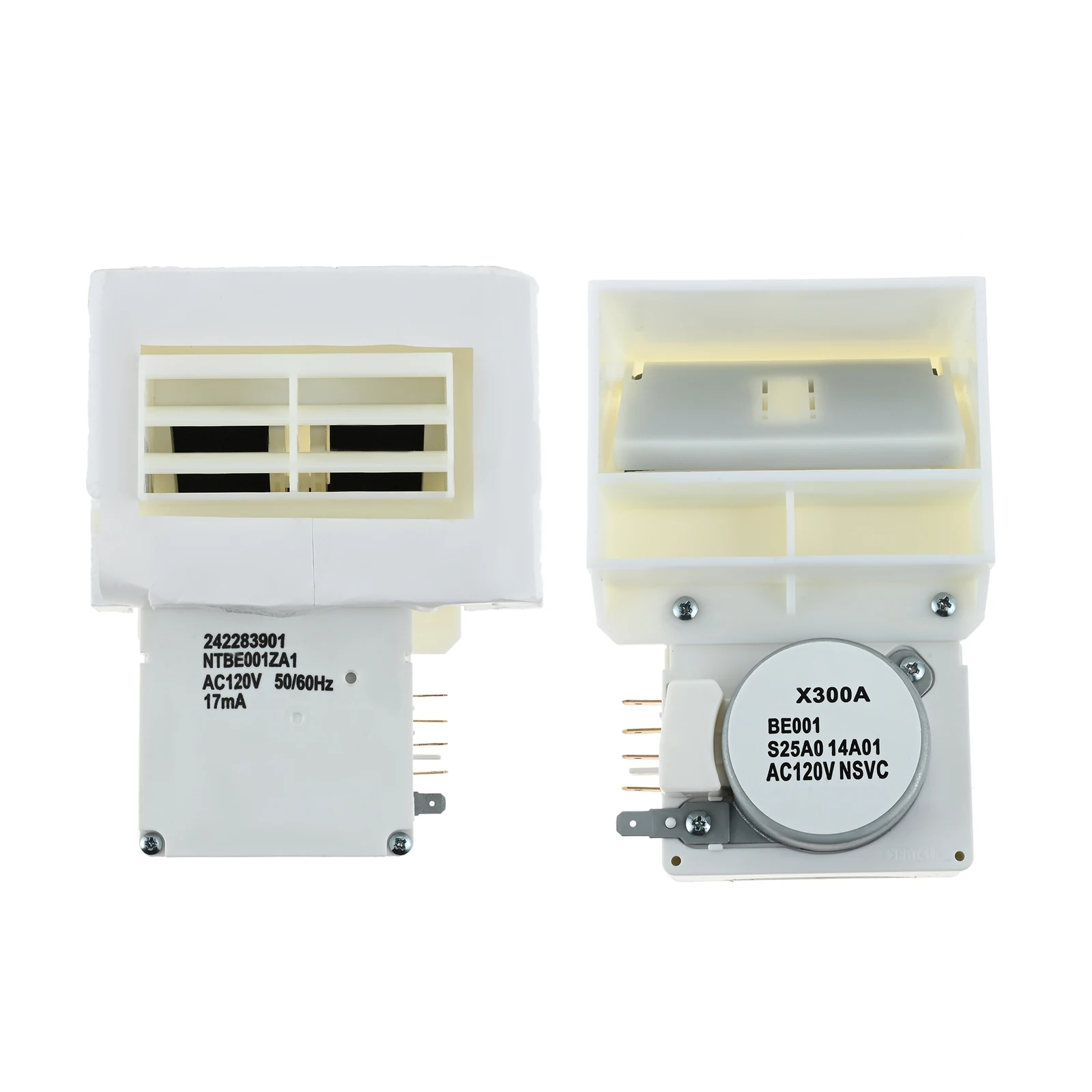 242303001   Conjunto de amortiguador de refrigerador, Control de amortiguador de aire apto para Frigidaire y Crosley, reemplazo blanco 3016452   AP AP- mostrar título original 5788340   PS 8746718