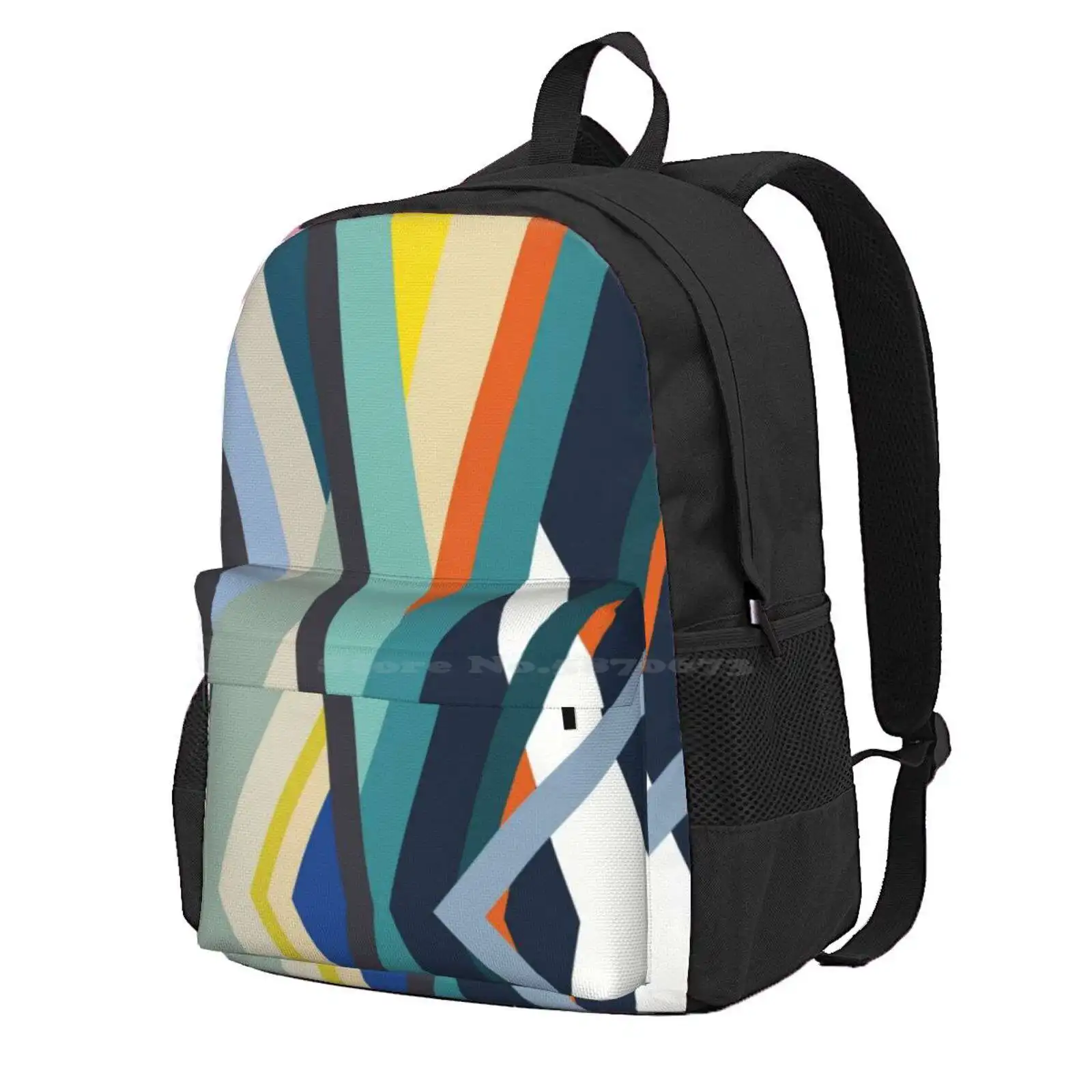 Modern Minimalist Blocking Colors Hot Sale Schoolbag Backpack Fashion Bags Vector Background Abstract Dotted Pattern Element