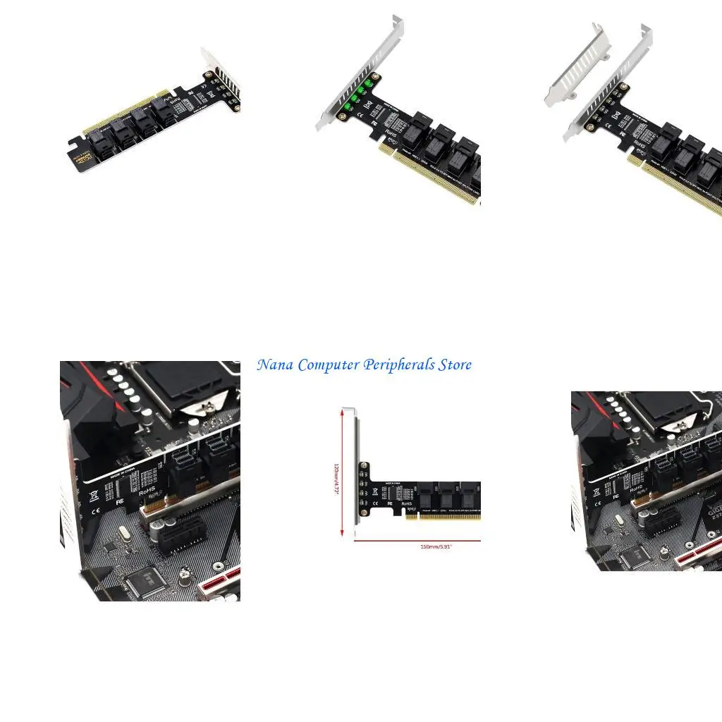 

F68C PCIE to U.2 NVME Adapter Card PCIe X16 to 4-Port U.2 NVME Expansion Adaptor
