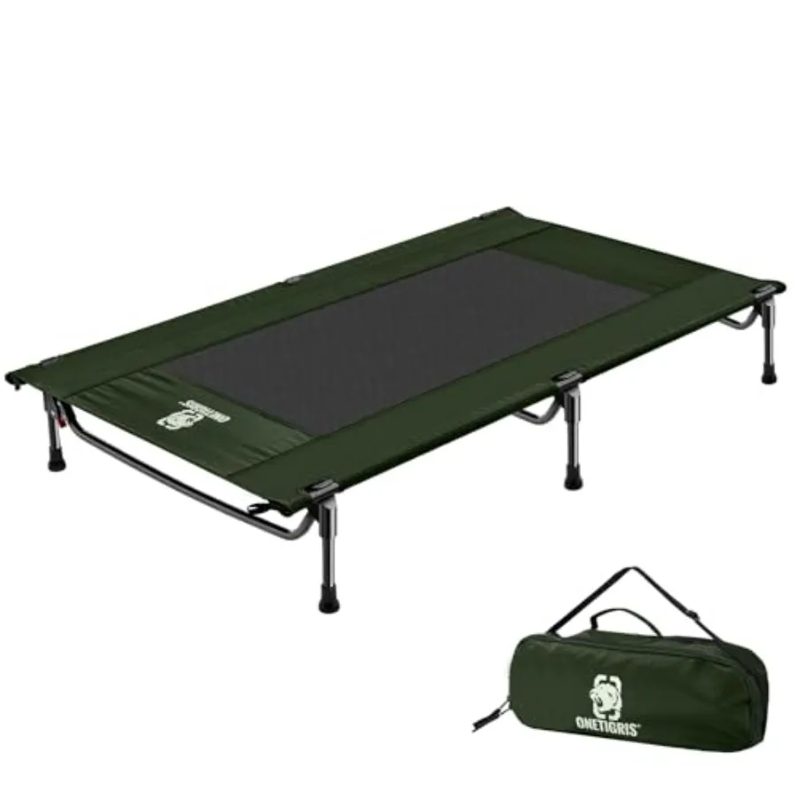 

Elevated Dog Bed Outdoor Dog Cod Raised Dogs Bed with Chew Proof Mesh No-Slip Portable Dogs Cot Bed for Indoor and Outdoor Port