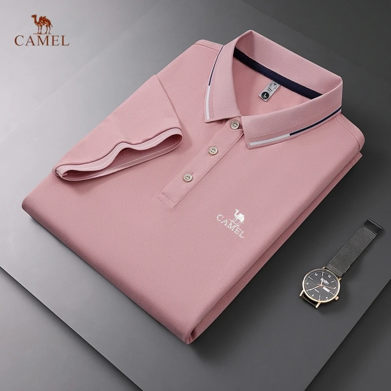 Embroidered CANEL Brand Men\'s High Quality Polo Shirt Spring/Summer Fashion Leisure Outdoor Sports Soft and Breathable T-shirt