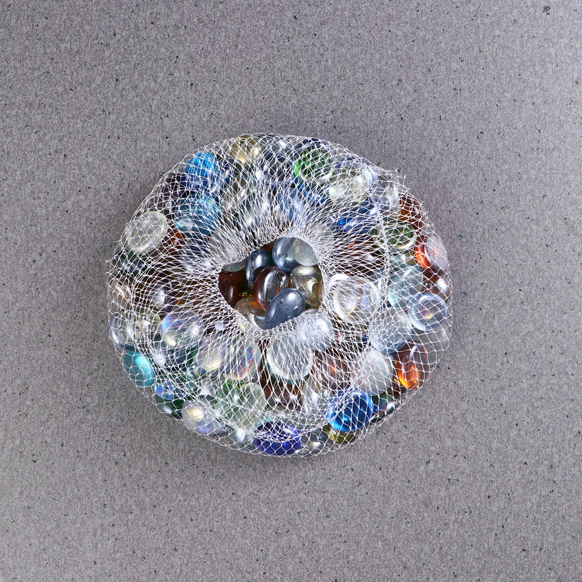 

1Set Transparent Colored Flat Beads Glass DIY Craft Gravel for Fish Tank Decor Aquarium Ornaments Home Interior Landscaping