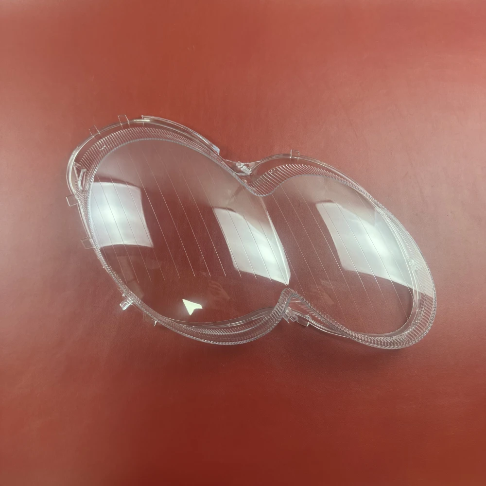 For Benz SL-Class W230 2004-2007 (With Stripe) Headlamp Lamp Cover Headlight Shell Transparent Lens Plexiglass Replace Lampshade