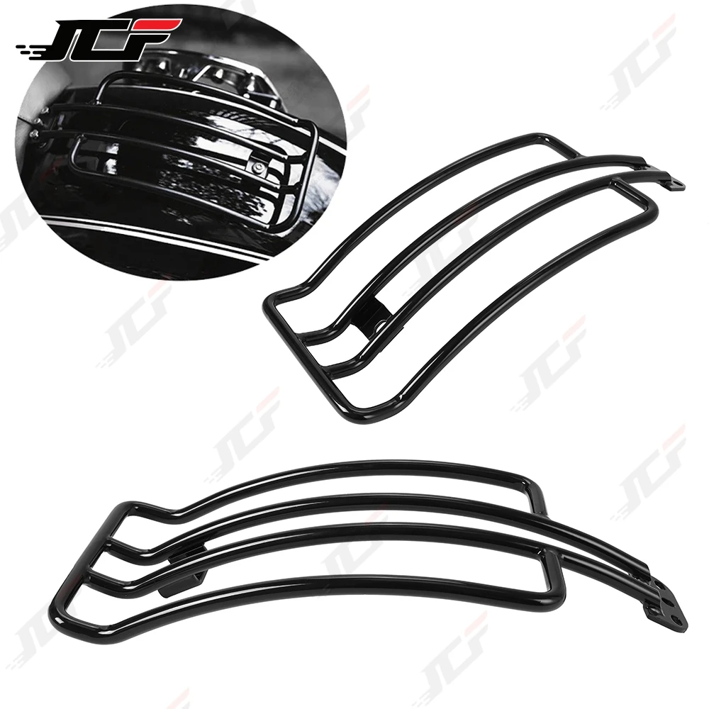 Motorcycle Gloss Black & Matte Black Rear Solo Seat Luggage Rack Support Shelf For BMW R18 2020 2021 2022