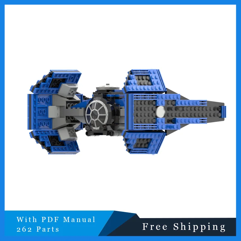 262 pezzi serie War Blue Grey Pursuit Fighter tecnologia modello di blocco modulare per bambini giocattolo di assemblaggio fai da te regali di Natale