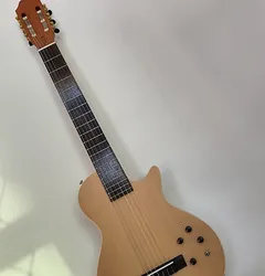 Spruce Natural color Electric Guitar Silent nylon string travel electric classical classic guitar high quality 6-Strings
