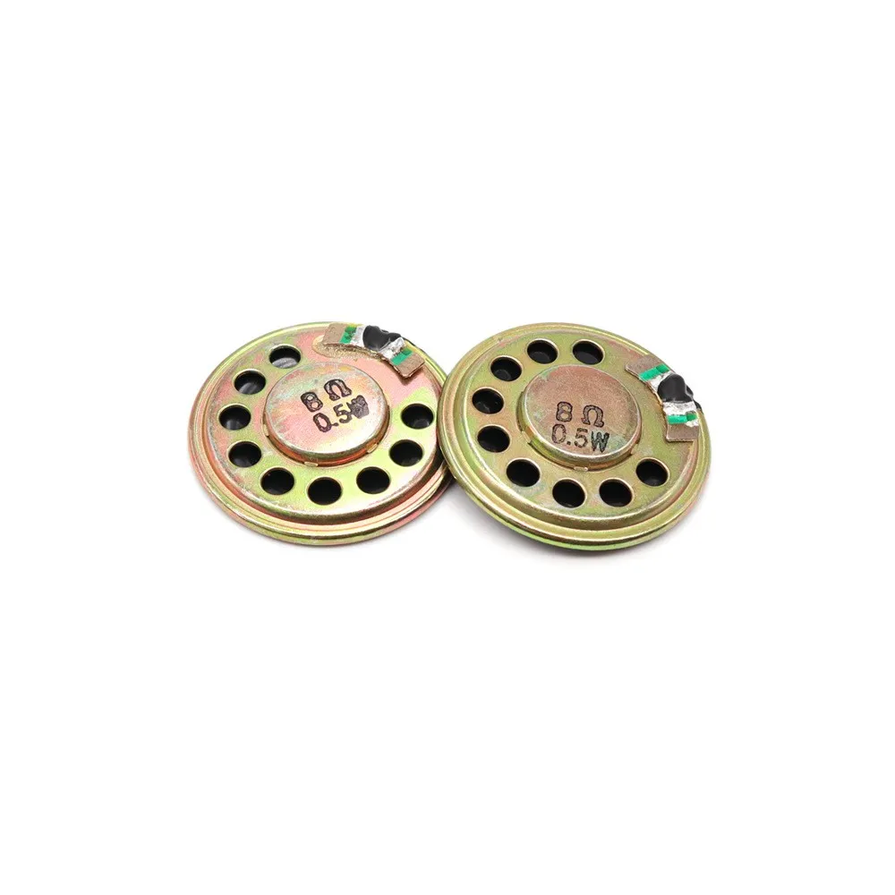 20PCS 30MM iron shell inner magnetic ultra-thin small speaker 8 ohms 0.5W toy speaker