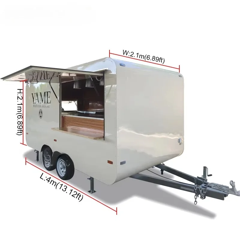 Multifunction Mobile Food Trailer for Sale Fully Equipped Street Food Cart Commercial Kitchen Trailer Custom Design