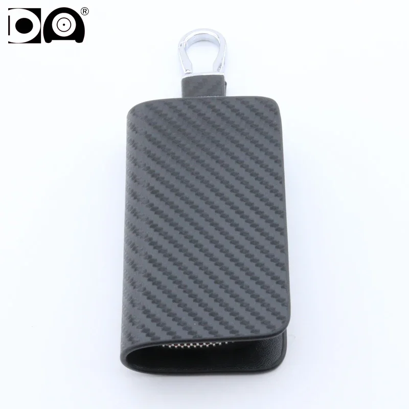 3 Pcs Universal Carbon Black Pattern Car Key Bag For Seat Leon Ibiza Toledo Altea Mii Arona Ateca  Alhambra Cordoba Exeo Inca