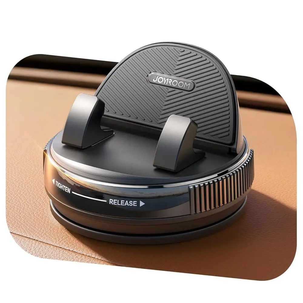 

Car Phone Holder Mount, [360° Rotation+Thick Case Friendly] Cell Phone Car Mount with Adjustable Spring Clip, Universal Dash