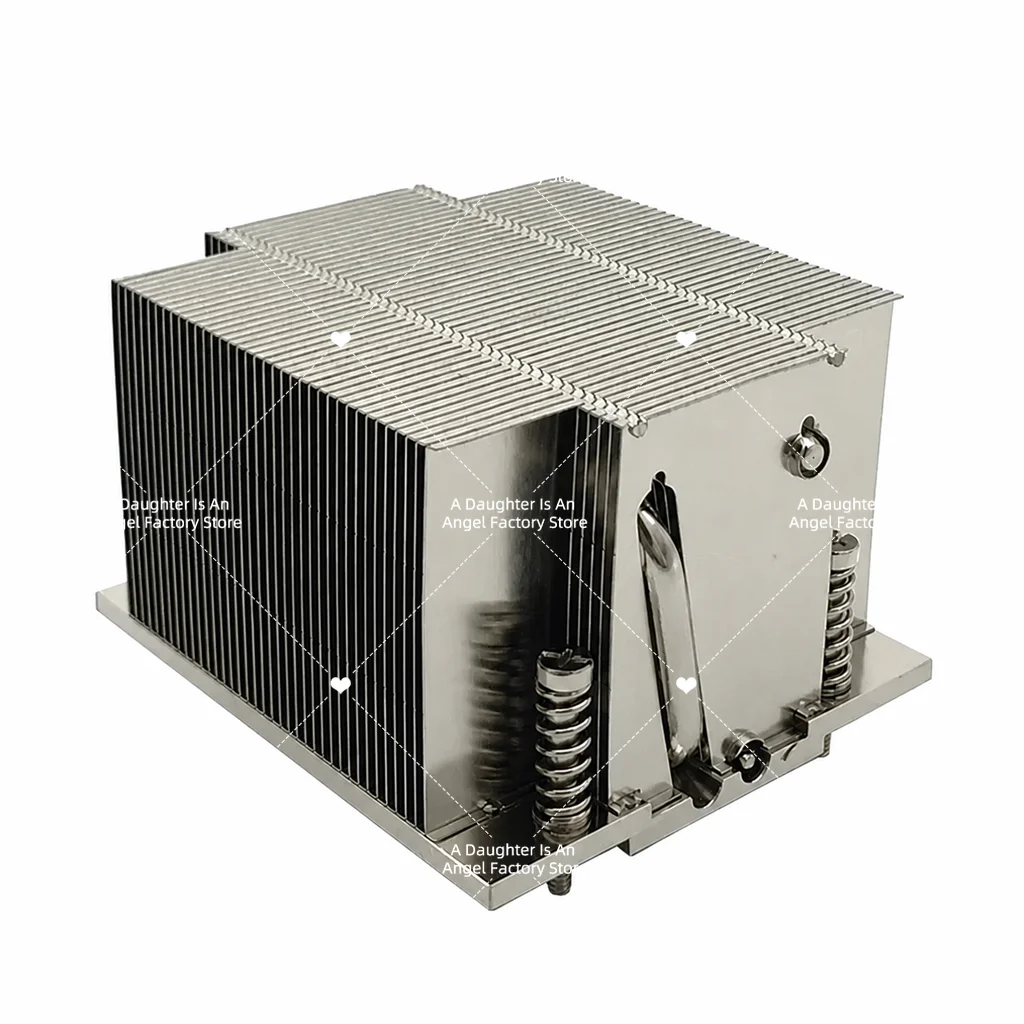 2U Passive Server Heatsink – Fanless CPU Cooler for AM4/AM5 Sockets