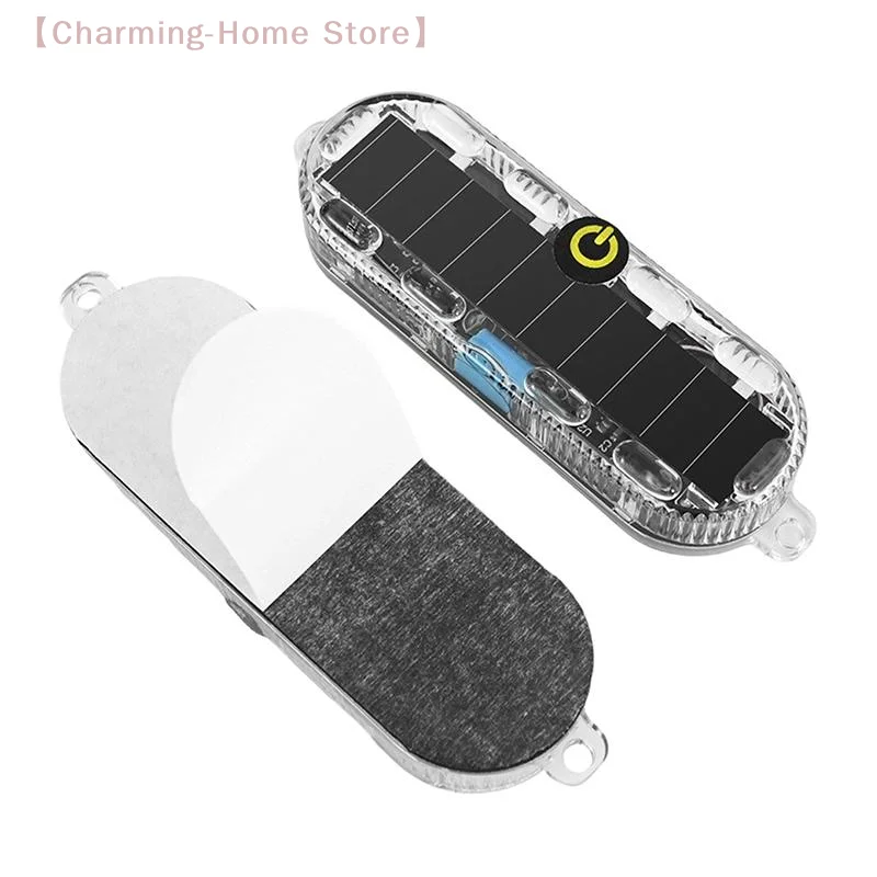 

1/2PCS Solar Flashing Warning Light LED Warning Safety Flashing By Strobe Light Adjustable Auto Parking Lamp Rear Warning Light