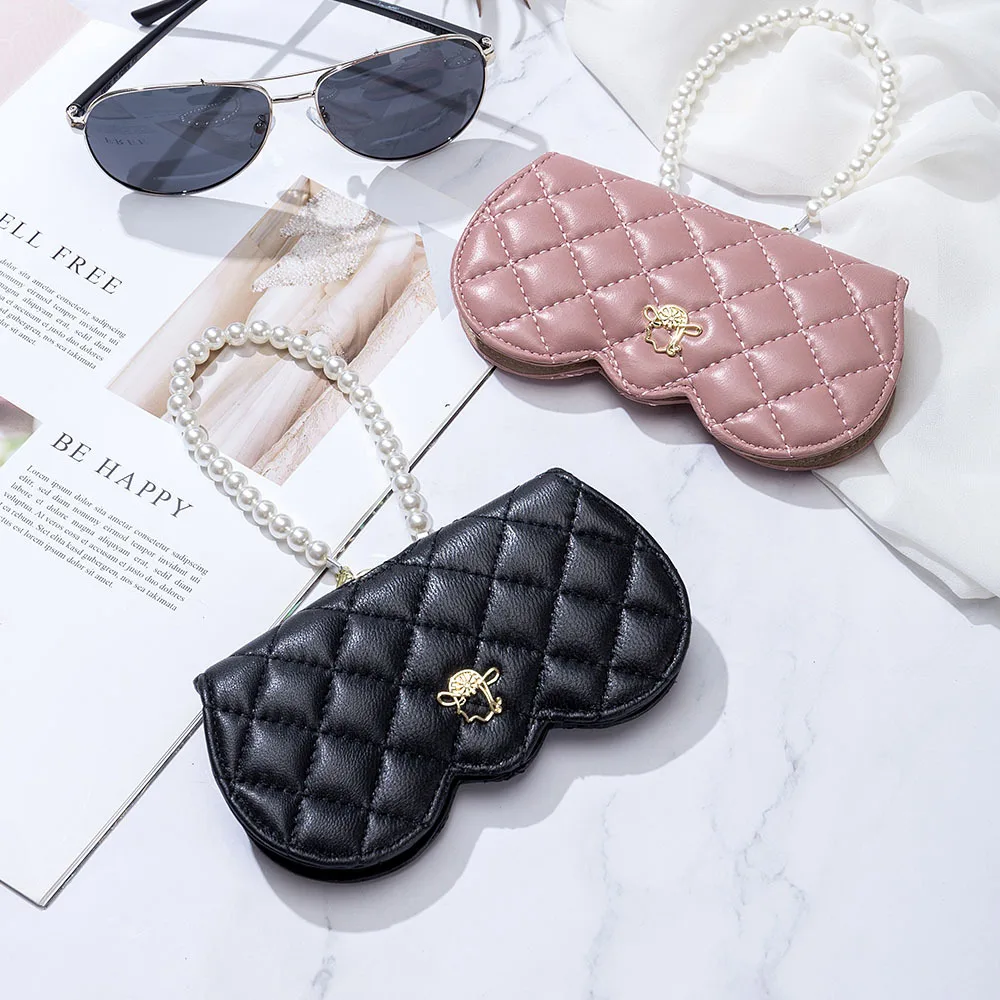

Sunglasses Cover Bag Women's Glasses Holder Storage Organizer Genuine Leather Sunglasses Dust-proof Protective Sleeve Fashion