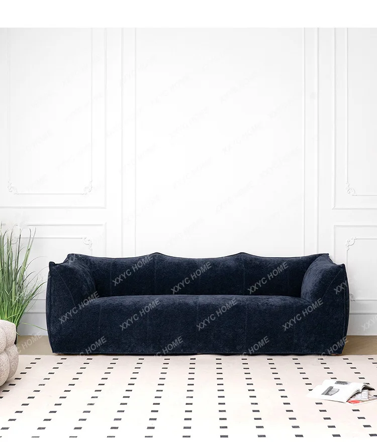 

Small Petal Sofa Retro Large Apartment Croissant Fabric Casual Creative Sofa
