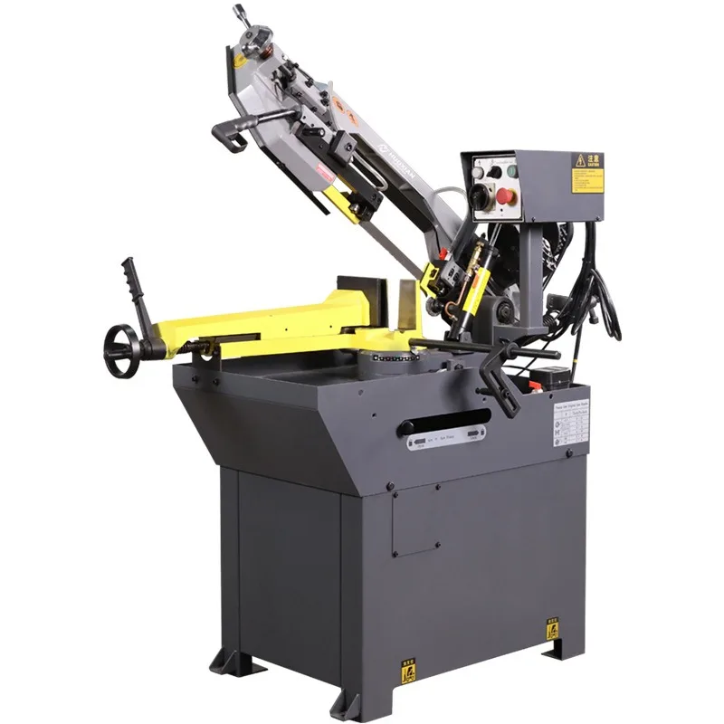 45 Degree Small Metal Angle Band Saw Guide Rail Cutting Machine  Aluminum Profile Steel Pipe Metal Raw Material Processing Tool
