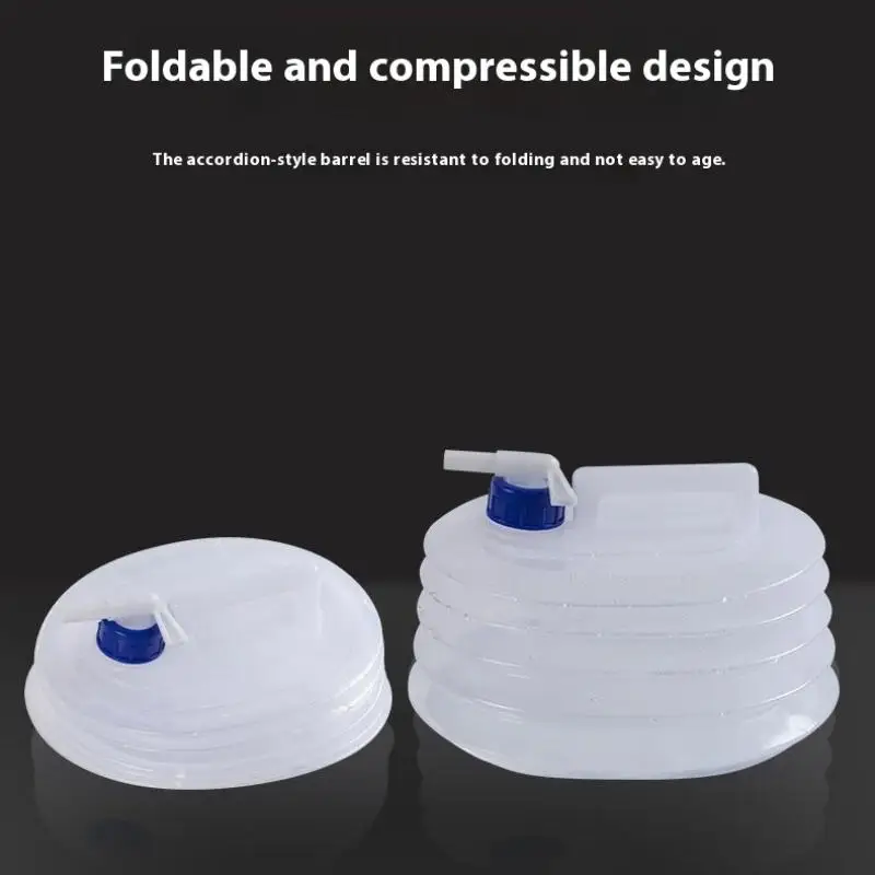 ถังพับได้กลางแจ้งถุงน้ำพับได้การเอาชีวิตรอดการจัดเก็บน้ำแบบพกพาผู้ให้บริการน้ำคอนเทนเนอร์แคมป์อุปกรณ์ตั้งแคมป์