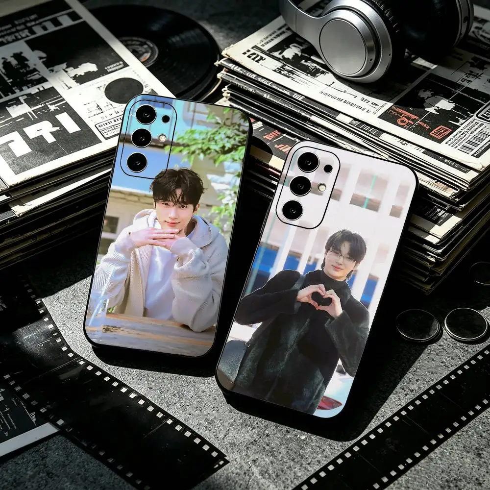 B-Byeon Woo s-seok Korean Actor  Anti-drop Soft Silicone Case for Samsung S26 S24 S23 S22 S21 Ultra Plus FE Lite Black