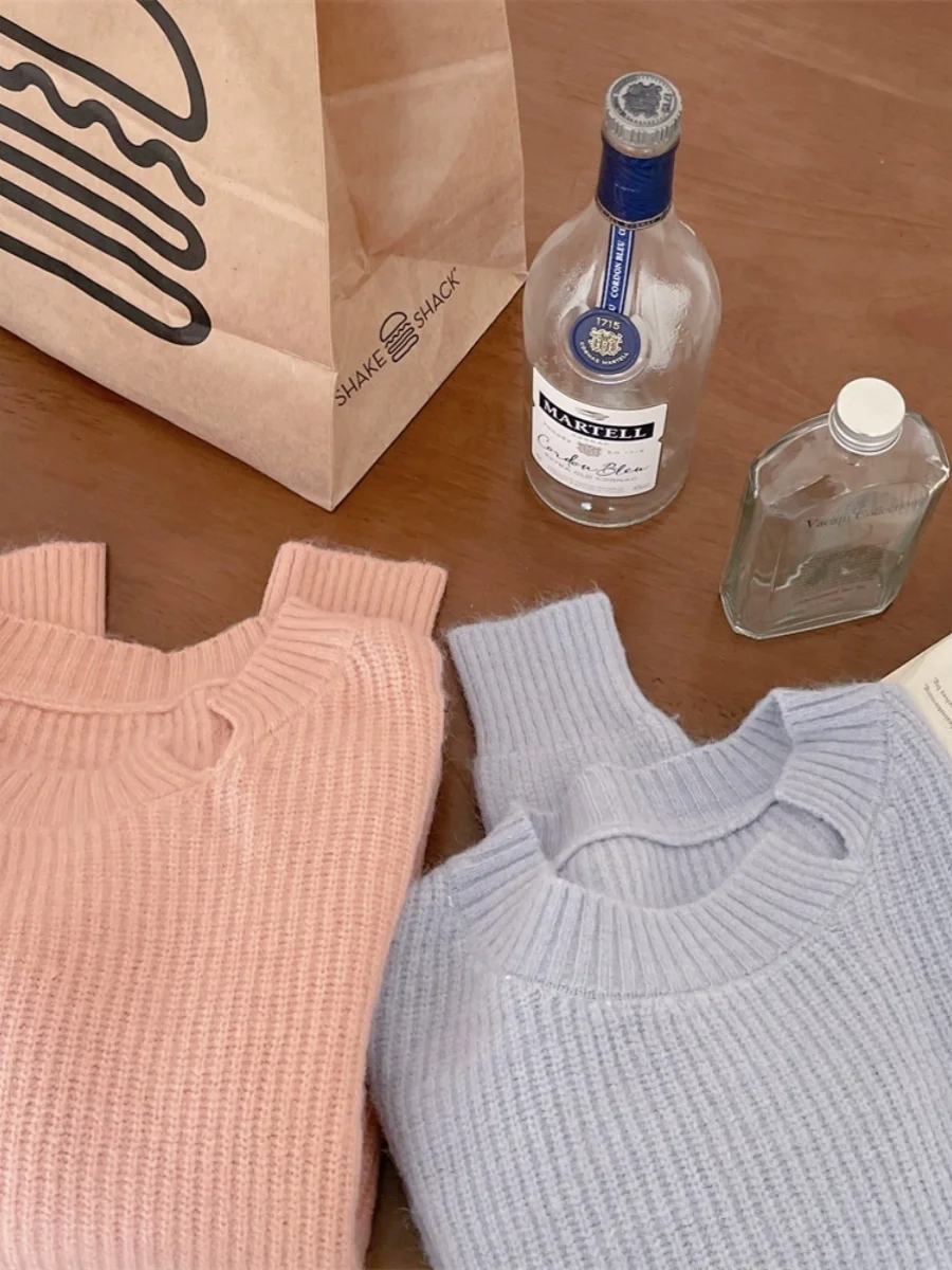 

Thiened Knitted Long Sve Women's Sweater Outerwear Fall Faion Commute Sle Regular Length round Ne Single Piece