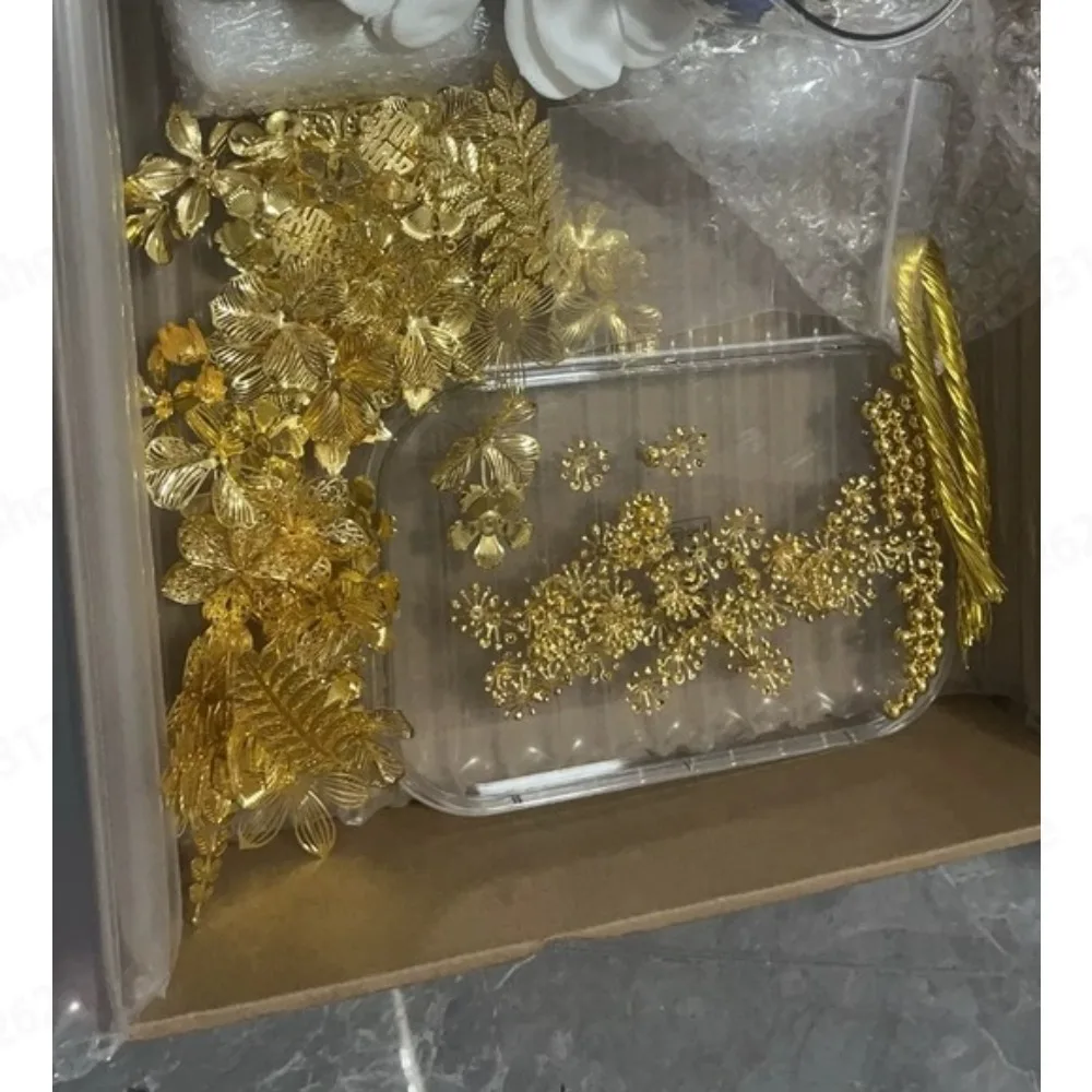 Golden Bridal Hand Bouquet DIY Material Kit For Wedding Xiuhe Dress And Wedding Dress New Wedding Gift