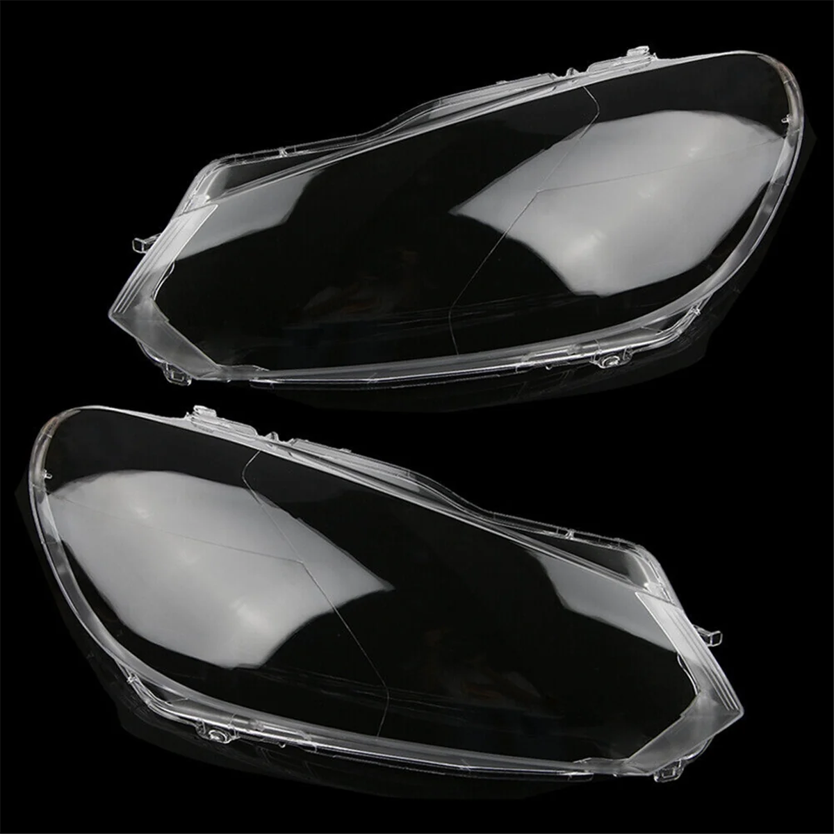 1Pair Car Headlight Shade Transparent Lampshade Headlight Cover (LH+RH) 5K1941751D 5K1941752D Golf VI