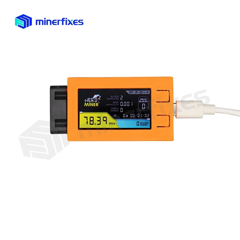 Brandneue SOLO Lottery Machine Mini BTC Winning Nerdminer Blockbuster Thumb Machine V2 BTC Solo Miner