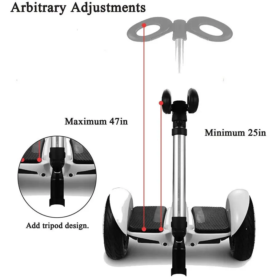 BND Ninebot MINI PRO Scooter Adjustable Aluminium Handgrip Extended Control Handle Aluminum Longer Handbar For Xiaomi MiNi