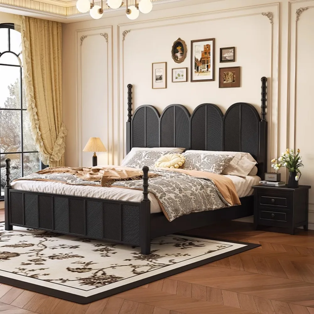 

Frames Luxury Beds Minimalist Aesthetic Lounge Double Bed Headboards Multifunctional Camas Matrimonial Apartment Furniture