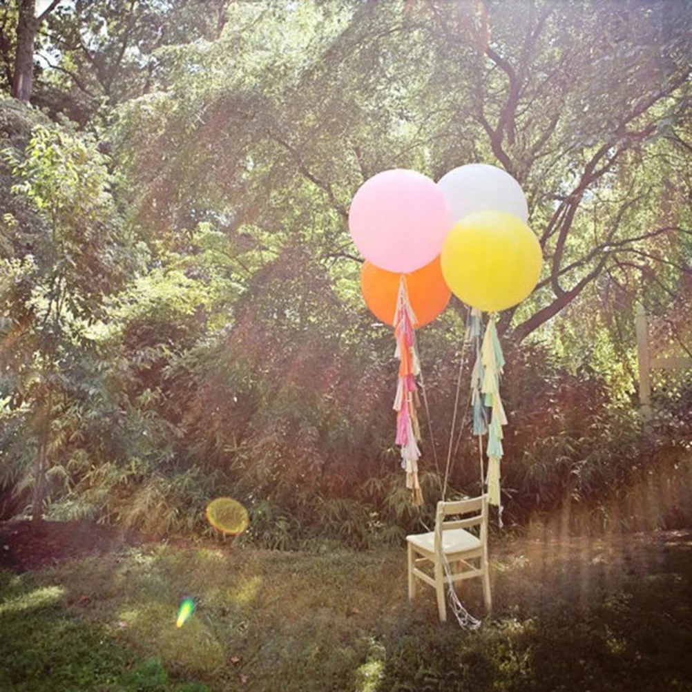 

36 Inch Giant Round Latex Balloon Squeezing Air Far Possible Party Decoration Supplies Romantic Festive Atmosphere Wedding