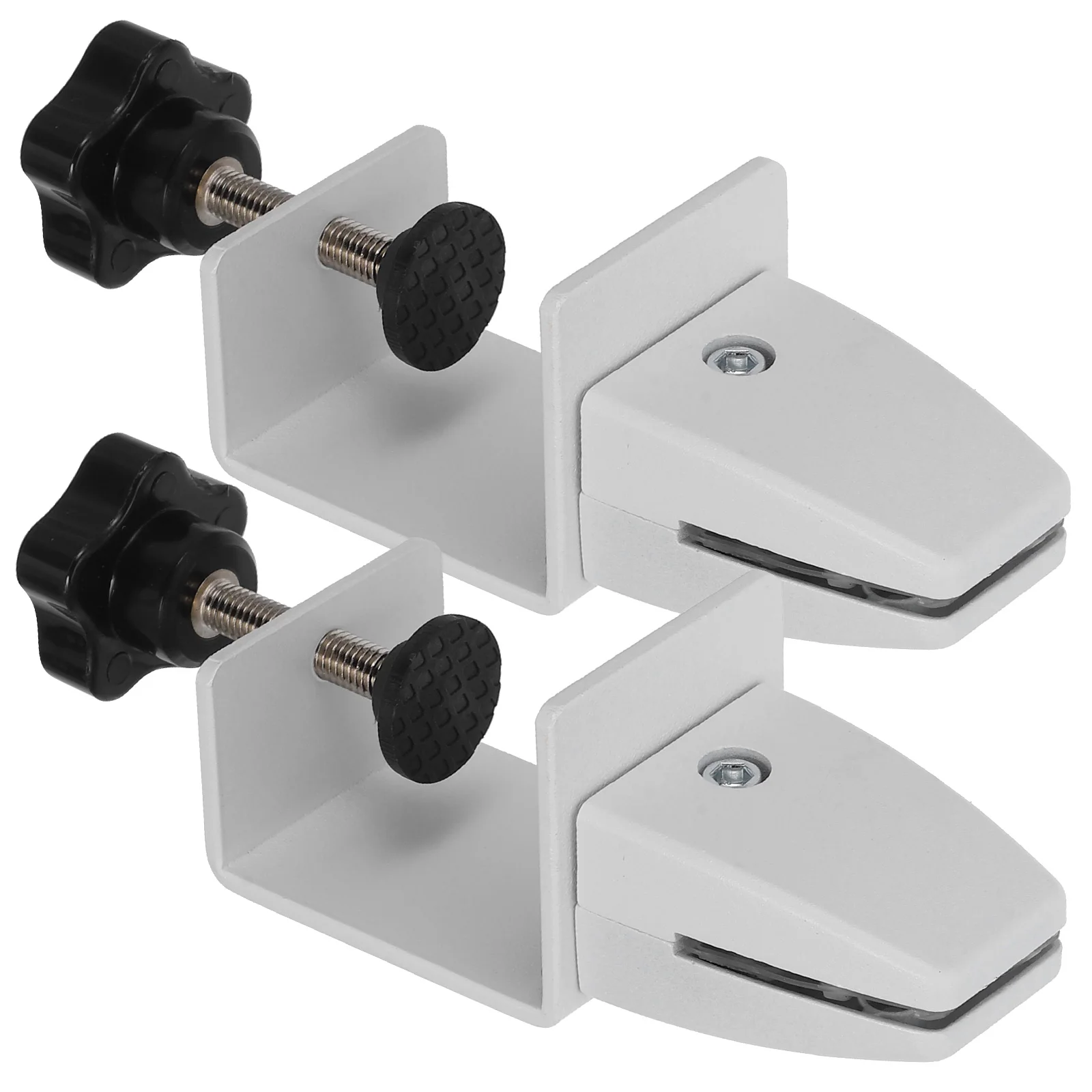 

2 Pcs Desktop Bezel Fixing Clip Partition Clips Office Clamp Holder