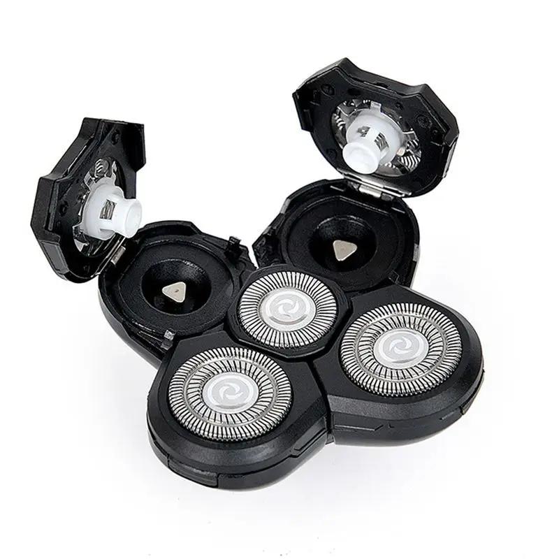 ABJI-4PCS Replacement Shaver Head Electric Shaver 5D Independently 5 Cutter Floating Head Stainless Steel Shaver Blade
