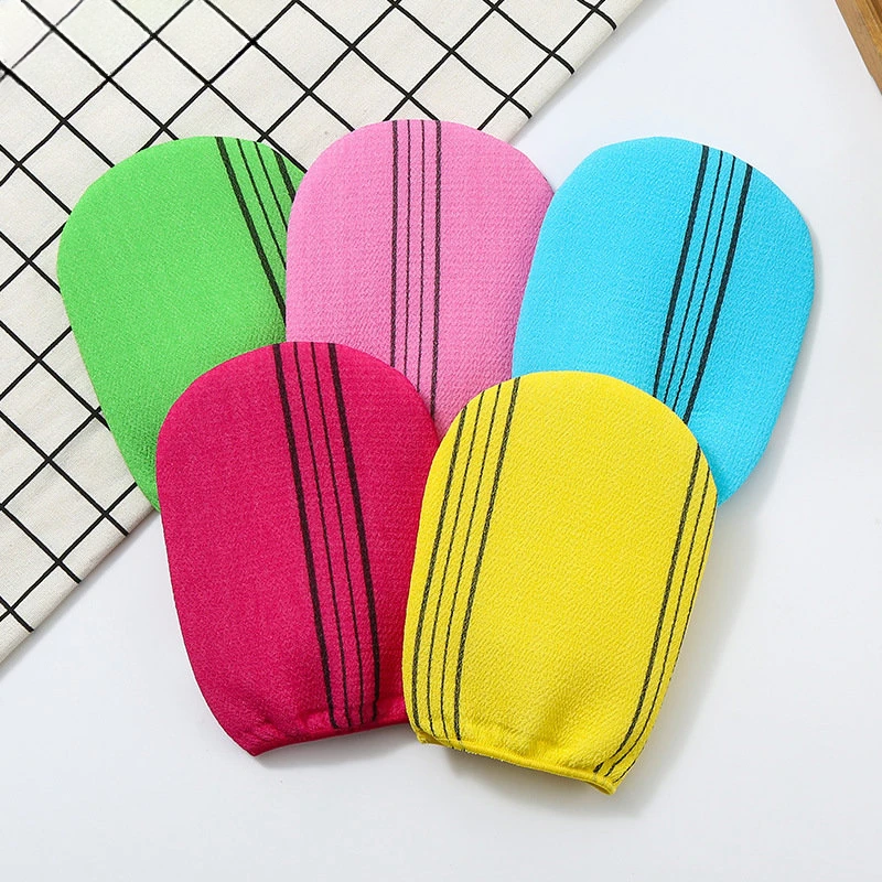 Double-Sided Towel Korean Exfoliating Bath Washcloth Shower Spa Exfoliator Two-Sided Bath Glove Body Cleaning Bathroom Tool